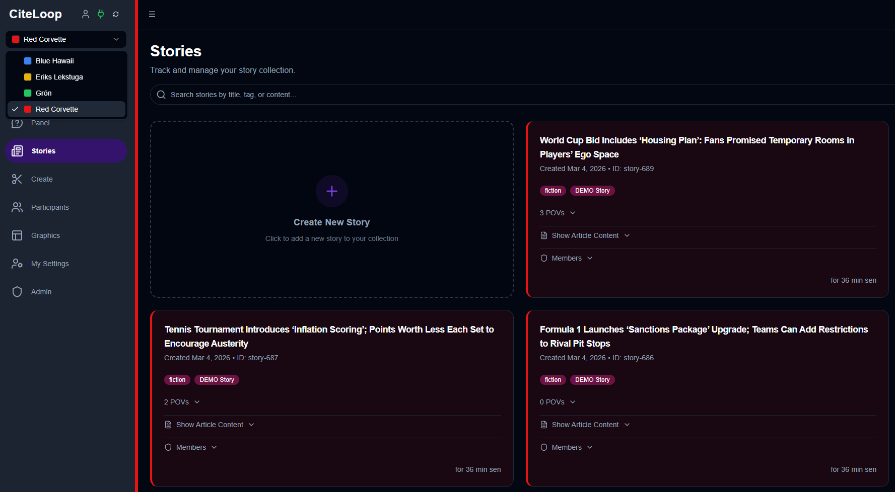 Section-aware workspace. Section-aware workspace and access.